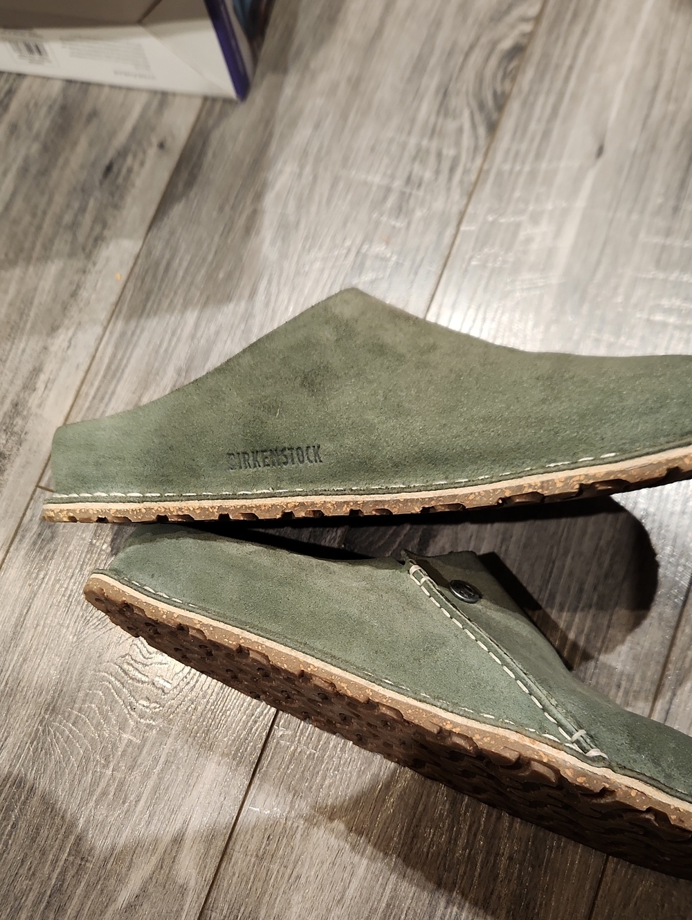 EUC Birkenstock Zermatt Women's Sz 12-12.5 Men's Sz 10-10.5 Clogs Thyme Green - Picture 3 of 9